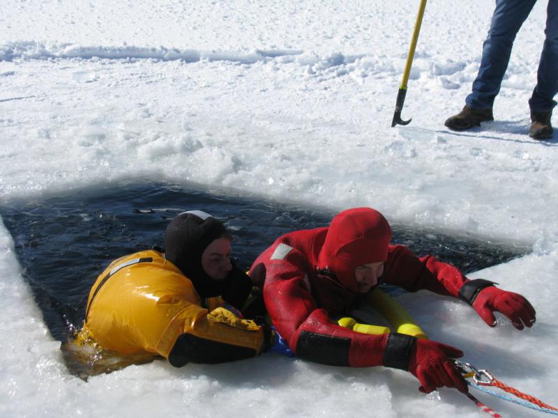 16th Battalion Hosts Ice Rescue Drill in Armonk - Katonah Fire Department