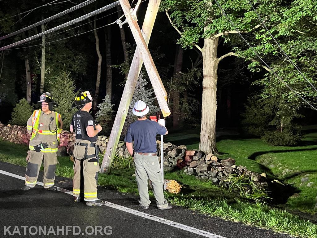 Car Hits Utility Pole in Late-Night MVA - Katonah Fire Department