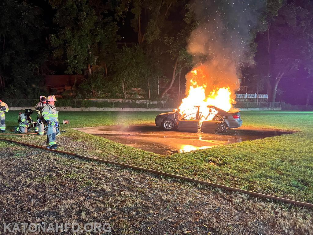 Car Fire Training Emphasizes Safety With a Quick Knock-down - Katonah ...
