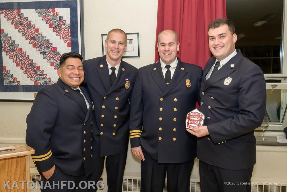 Line Officer of the Year went to Lieutenant Ryan Hayes (at right). Photo by Gabe Palacio.